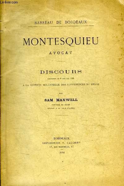 Montesquieu avocat